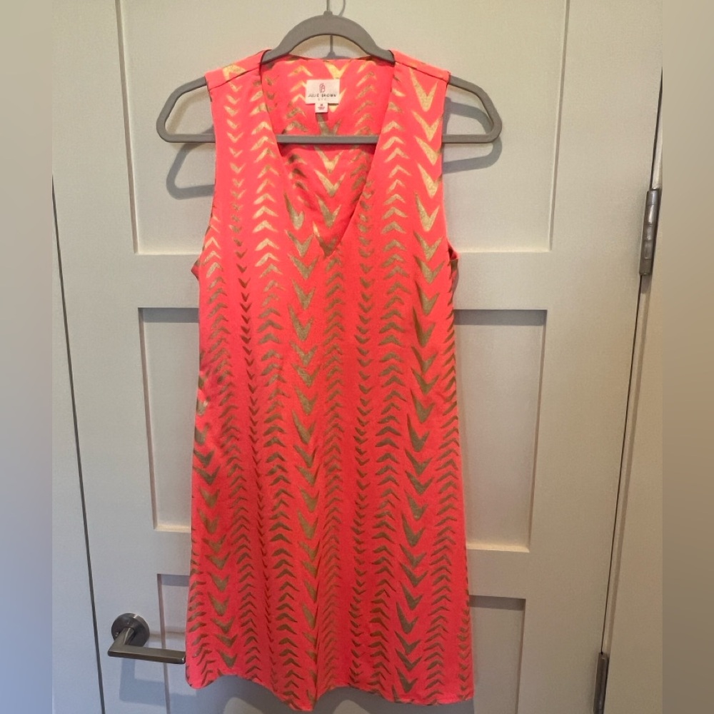 Julie Brown stretchy v neck pullover dress Size